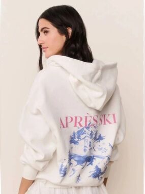 LOVE SHACK FANCY BALLIE SKI  Zip-Up Hoodie SIZE Medium NWT SOLD OUT ONLINE ‼️NEW